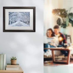 Gemeinsamer Weg Winterbild - personalisiert