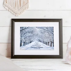 Gemeinsamer Weg Winterbild - personalisiert