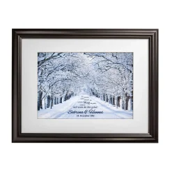 Gemeinsamer Weg Winterbild - personalisiert