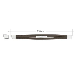 Gewickeltes Lederarmband braun - Zwei Namen