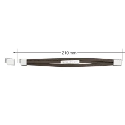 Gewickeltes Lederarmband braun - Geokoordinaten