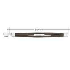 Gewickeltes Lederarmband braun - Römische Zahlen