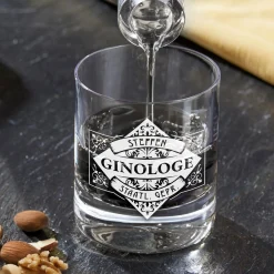 Gin Glas Tumbler mit Gravur - Ginologe