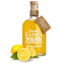 Glaskaraffe mit Gravur für Papa - Gin