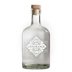 Glaskaraffe mit Gravur - Ginologe