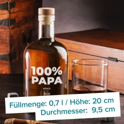 Glaskaraffe mit Gravur - 100% Name