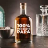 Glaskaraffe mit Gravur - 100% Papa