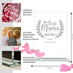 Glaspokal - Auszeichnung für Beste Mama