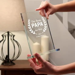Glaspokal - Auszeichnung für besten Papa