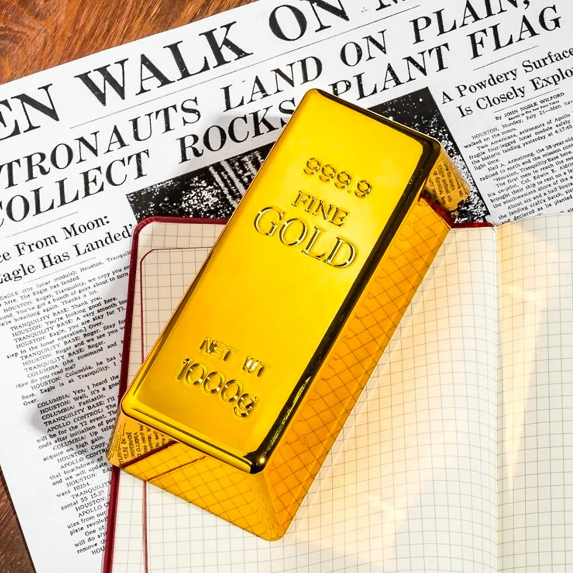 Goldbarren Türstopper