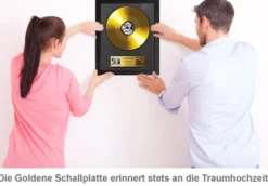 Goldene Schallplatte - Hochzeitsbild