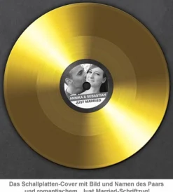 Goldene Schallplatte - Hochzeitsbild