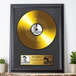 Goldene Schallplatte - personalisiertes Bild