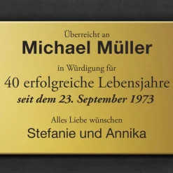 Goldene Schallplatte - personalisiertes Bild
