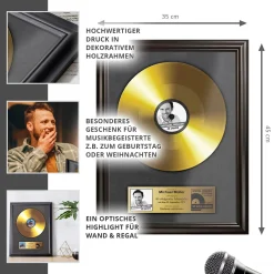 Goldene Schallplatte - personalisiertes Bild