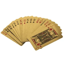 Goldene Spielkarten Deluxe in edler Verpackung