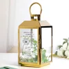 Gold Laterne mit Gravur - Trauerblume
