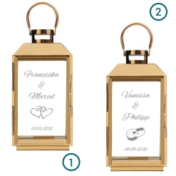 Gold Laterne zur Hochzeit