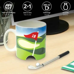Golf Becher mit Putter