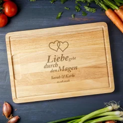 Graviertes Brett zur Hochzeit