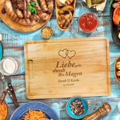 Graviertes Brett zur Hochzeit