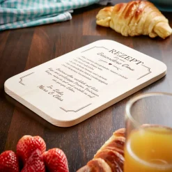 Graviertes Frühstücksbrettchen - Oma Rezept
