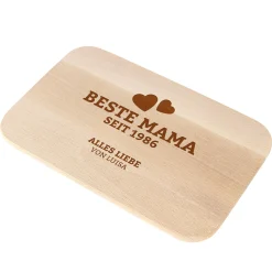 Graviertes Frühstücksbrettchen - Beste Mama von Herzen