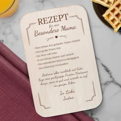 Graviertes Frühstücksbrettchen - Mama Rezept