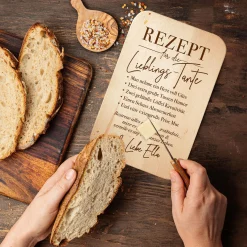 Graviertes Frühstücksbrettchen - Tante Rezept