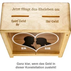 Gravierte Spardose - Eheleben
