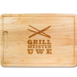 Grillmeister - graviertes Schneidebrett