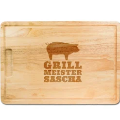 Grillmeister - graviertes Schneidebrett
