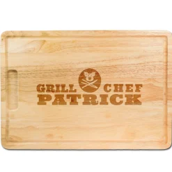 Grillmeister - graviertes Schneidebrett