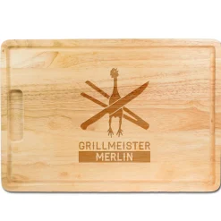 Grillmeister - graviertes Schneidebrett