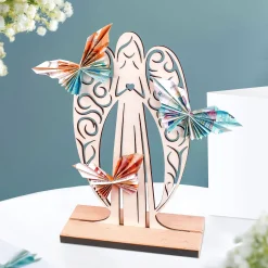 Großer Geldengel aus Holz - Geschenkverpackung