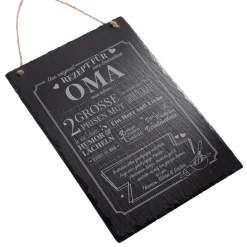 Große Schiefertafel mit Gravur - Rezept Oma