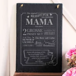 Große Schiefertafel mit Gravur - Rezept Mama