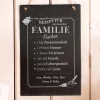 Große Schiefertafel mit Gravur - Rezept Familie