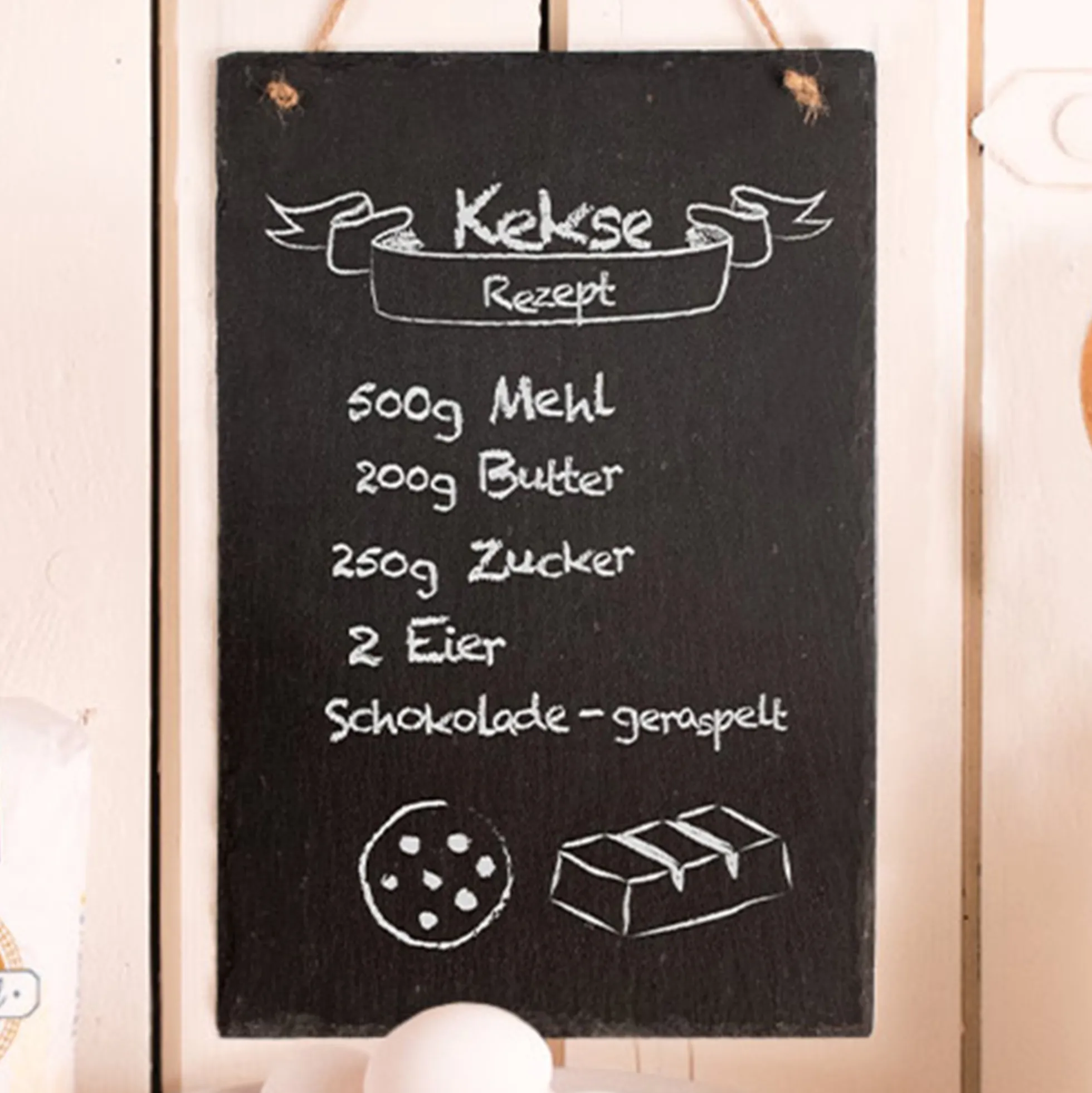 Große Schiefertafel zum Selbstgestalten