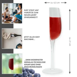 Halber Wein - Half Wine Weinglas