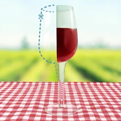 Halber Wein - Half Wine Weinglas
