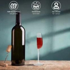 Halber Wein - Half Wine Weinglas