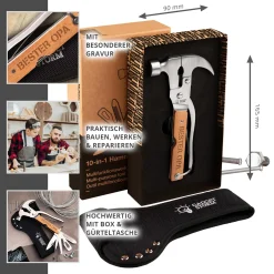 Hammer Multitool 10 in1 Werkzeug - bester Opa