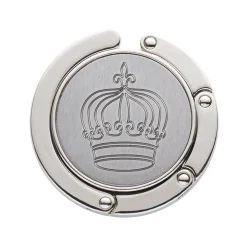Handtaschenhalter mit Krone und Initialen Gravur