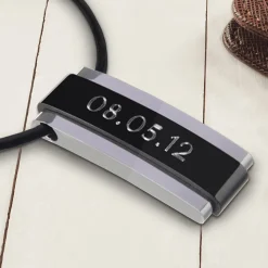 Herren Kette mit Anhänger - Halskette mit Gravur
