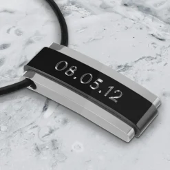 Herren Kette mit Anhänger - Halskette mit Gravur