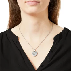 Herzanhänger Silber graviert mit Kette - Konfirmation