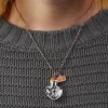 Herz Kettenanhänger Flaschenpost Rosegold - Datum Gravur