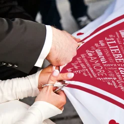 Hochzeitslaken Wortherz - zum Ausschneiden