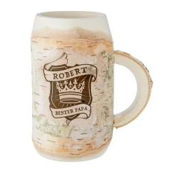 Holz Bierkrug mit Gravur - Bester Papa - Personalisiert
